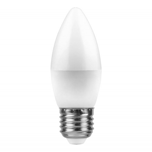 Лампа светодиодная Feron LB-97 Свеча E27 7W 4000K фото 3