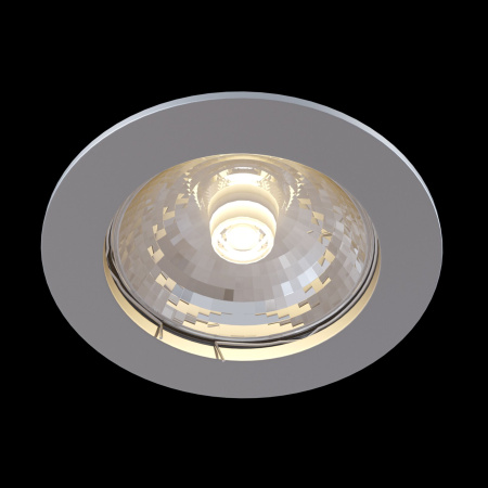 Встраиваемый светильник 1*GU10 50Вт Хром IP20 Metal Modern DL009-2-01-CH Technical