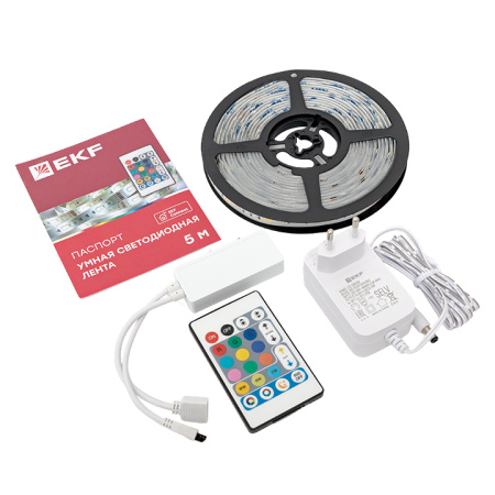 Умная светодиодная лента Connect RGBW 5m EKF