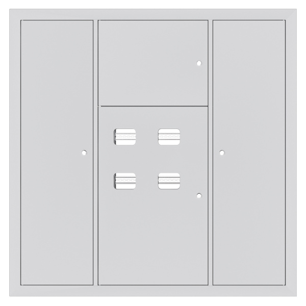 Устройство этажное распределительное встроенное типа УЭРВ 4 кв, Basic 1300х1300х150 EKF