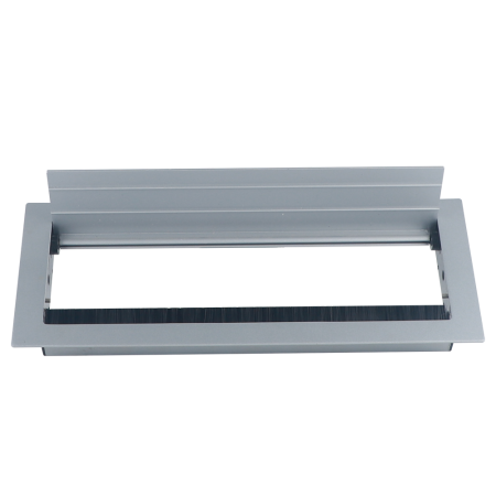 Donel Кабельный громмет (лючок) в стол, 310*120мм, цвет: серебро