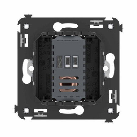 Диммер поворотный в стену, "Avanti", "Черный матовый" DKC