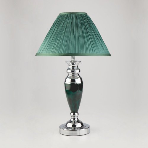 Классическая настольная лампа 1*E27 40Вт зеленый, хром IP20 Majorka (008/1T зеленый) Eurosvet