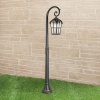 Уличный светильник на столбе 1*E27 черное золото IP33 Mira F (a047187) Elektrostandard