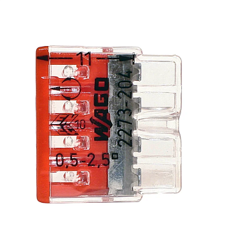 Клемма 4х(0.5-2.5мм) - Wago