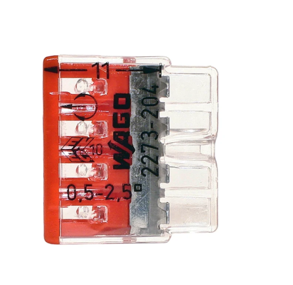 Клемма 4х(0.5-2.5мм) - Wago