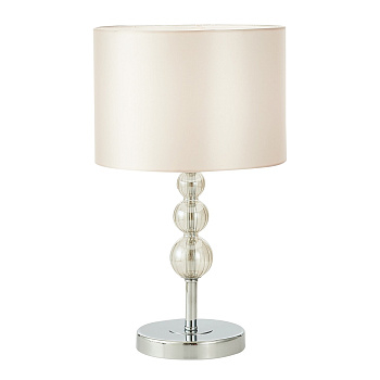 Прикроватная лампа Хром/Светло-бежевый E14 1*40Вт SLE105704-01 EVOLUCE