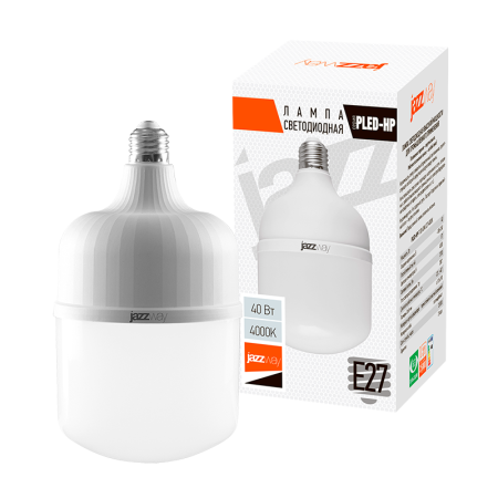Лампа светодиодная LED 40 Вт Е27 белый JazzWay