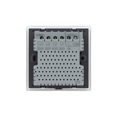 Сенсорный выключатель 4 клавиши 1 пост Белый UK стандарт Livolo