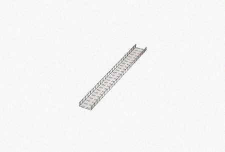 Лоток замковый перфорированный ЛМЗ 250х50х3000 УХЛ1, оцинкованный лист, S1,5