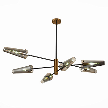 Светильник потолочный Бронза,Черный/Дымчатый E14 6*40Вт SL1209.302.06 ST LUCE