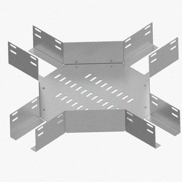 Лоток крестообразный глухой КМГ 100х80 УТ1,5, горячее цинкование S1,5