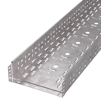 Лоток перфорированный Стандарт HDZ 300х100х3000 (0,8 мм) (6 м/уп) Промрукав