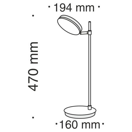 Настольная лампа 8Вт 3000K Черный IP20 Fad MOD070TL-L8B3K Technical
