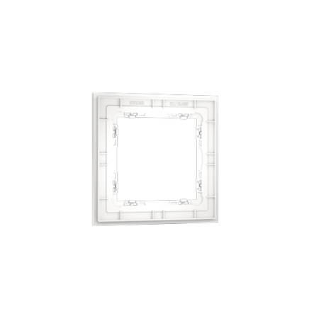 Рамка стеклянная Voltum S70 на 1 пост, (белый, матовый, стекло)