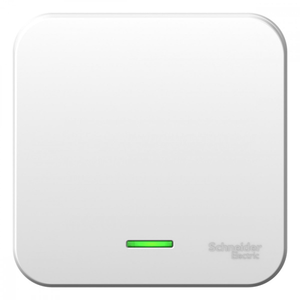 BLANCA Выключатель О/У 1-кл с подсветкой 6А белый IP20 Schneider Electric