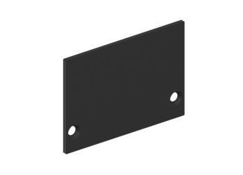 Donel Боковая глухая заглушка для профиля DN18511 Цвет:Чёрный матовый, RAL9005,Серия:DN8ALE