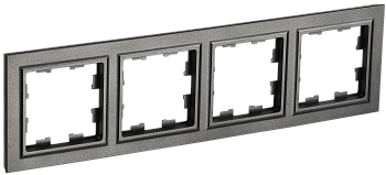 BRITE Рамка 4-местная РУ-4-БрТБ темная бронза IEK