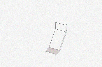 Крышка лотка КЛП 150х80-90 У3 для поворота трассы вверх на 90, окрашенная, S1,0