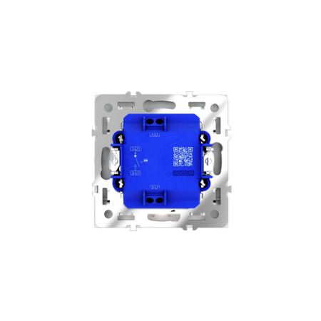 Выключатель встраиваемый Voltum S70 одноклавишный с подсветкой 10А, (белый матовый)