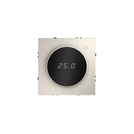 Терморегулятор электронный Voltum S70 с индикацией и датчиком, для теплого пола, (кашемир)