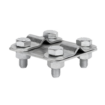 Зажим контрольный прут-прут (пластина 57x57мм) Ni PROxima EKF