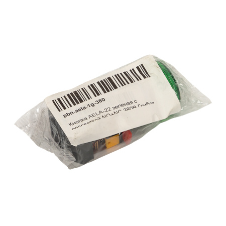 Кнопка AELA-22 зеленая с подсветкой NO+NC 380В Грибок PROxima EKF