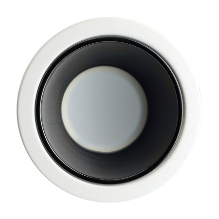 Светильник потолочный встраиваемый, MR16 G5.3, белый + черный хром DL3102 Feron