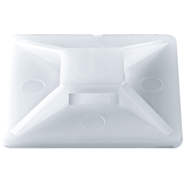 Площадка самоклеящаяся 20х20 белая под хомуты (100шт) Navigator