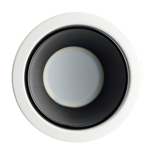 Светильник потолочный встраиваемый, MR16 G5.3, белый + черный хром DL3102 Feron