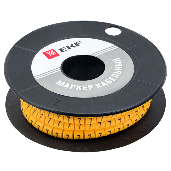 Маркер кабельный 2,5 мм2 "7" (1000 шт) (ЕС-1) PROxima EKF