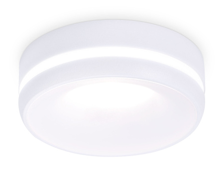 Светильник накладной TN3333 SWH/FR белый песок/белый матовый GU5.3 D96*50 Ambrella Light
