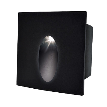 Светильник для ступеней 3Вт 5000К Металл Черный Квадрат Капля GSTL-S1-3BT-5K General