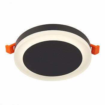 Светильник встраиваемый Черный LED 1*6Вт 4000К 468Lm Ra>80 120° IP20 D110xH20 170-240В ST104.442.06 ST LUCE