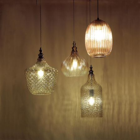 Подвес E27 60W 220V LASITA янтарный/бронзовый ODEON LIGHT