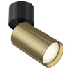 Потолочный светильник 1*GU10 10Вт Черный и Латунь IP20 FOCUS S C050CL-1BBS Technical