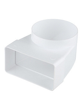 Соединительное колено 90 гр. плоск. воздух. с кругл. 60х120/D100, TDM