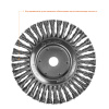 Профессионал. Щетка дисковая для УШМ, плетеные пучки стальной проволоки 0,5мм, 200х22мм ЗУБР