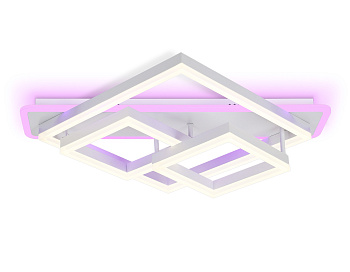 Светильник светодиодный потолочный с пультом FA8531 WH белый 132W 3000K-6400K 630*570*160 (ПДУ РАДИО 2.4G) Ambrella Light