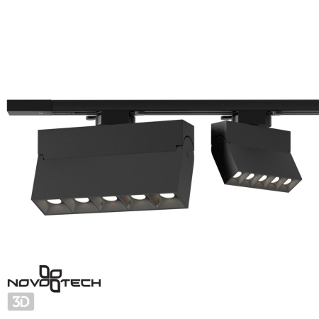 Св-к трековый однофазный IP33 LED 4000К 25W 110-265V EOS черный NOVOTECH