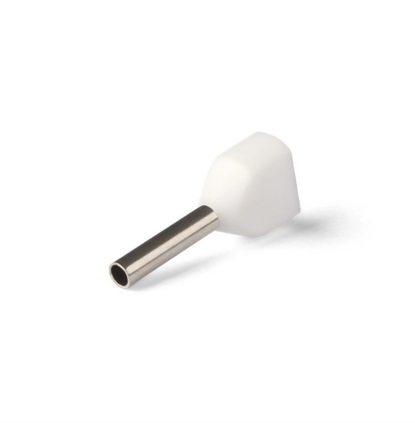 НШВИ(2) сечение 0,5 мм², длина 8 мм, белые (100 шт/уп) Промрукав