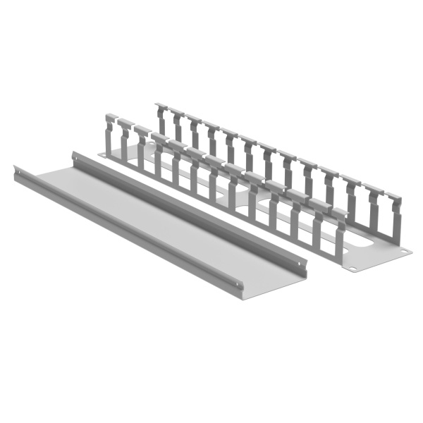 Кабельный органайзер с крышкой и отверстиями 2U, глубина 60 мм, для 19" IT-корпусов, RAL7035 DKC Кабельный органайзер с крышкой и отверстиями 2U, глубина 60 мм, для 19" IT-корпусов, RAL7035 DKC