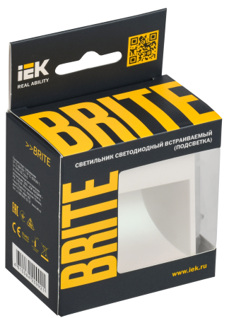 BRITE Подсветка LED встраиваемая ПЛ20-БрЖ жемчуг IEK