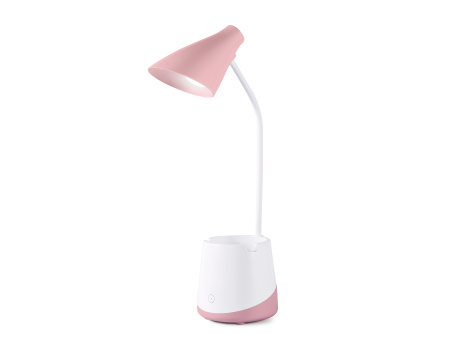 Светильник светодиодный настольный DE565 PI/WH розовый/белый LED 3000-6000K 5W Ambrella Light