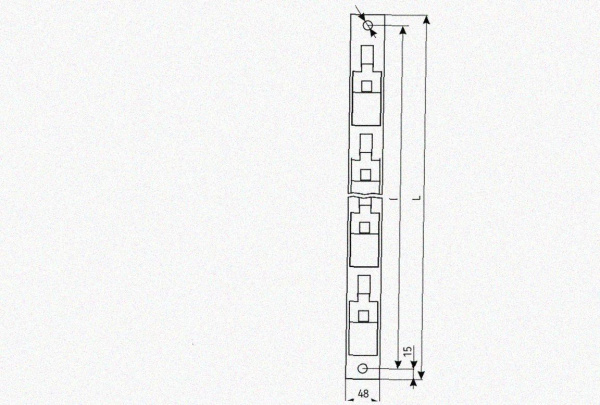 Стойка кронштейна рожкового криволинейного К1351.001 УТ1,5 горячее цинкование, 2 рожка, L315, S3,0