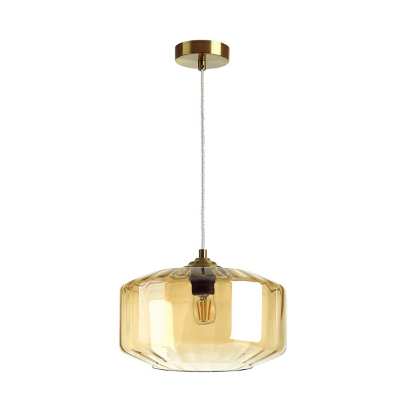 Подвес E27 60W BINGA янтарный/бронзовый ODEON LIGHT