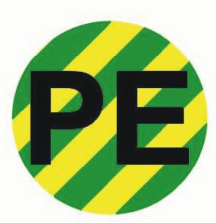 Наклейка "PE" d=20мм PROxima EKF