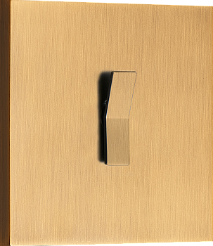 Donel N96 Переключатель на 1 тумблер, клавиша Angle, 10AX 250V, Латунь, серия DT