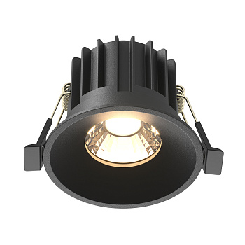 Встраиваемый светильник LED 12Вт Черный IP20 Downlight DL058-12W3K-B Technical Maytoni
