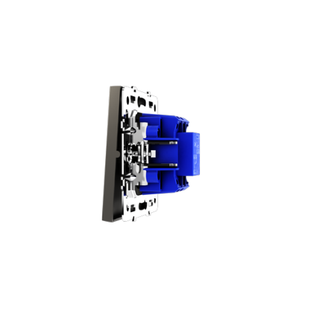 Перекрестный переключатель встраиваемый Voltum S70 одноклавишный 10А, (кашемир)